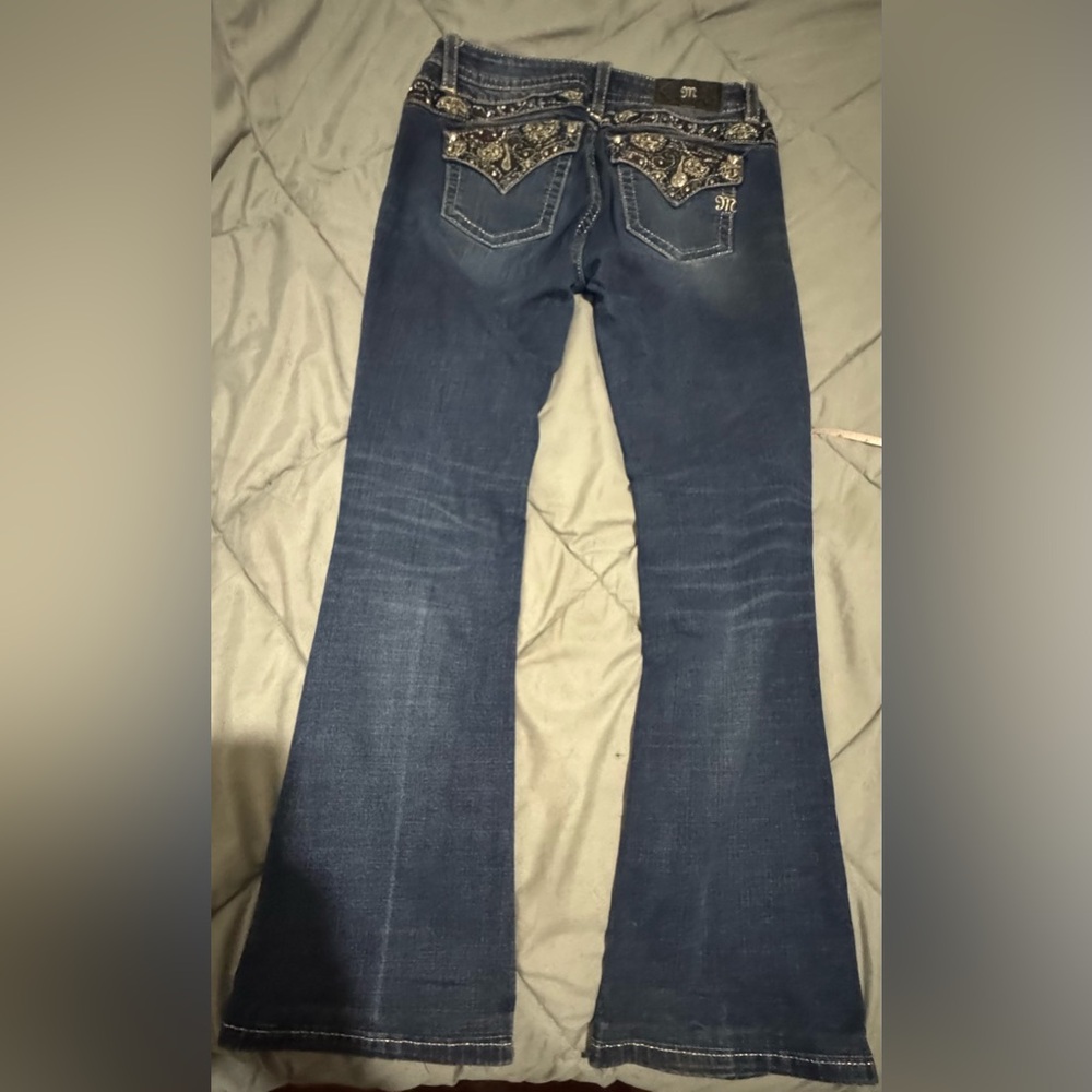 Miss Me Embellished Blue Jeans